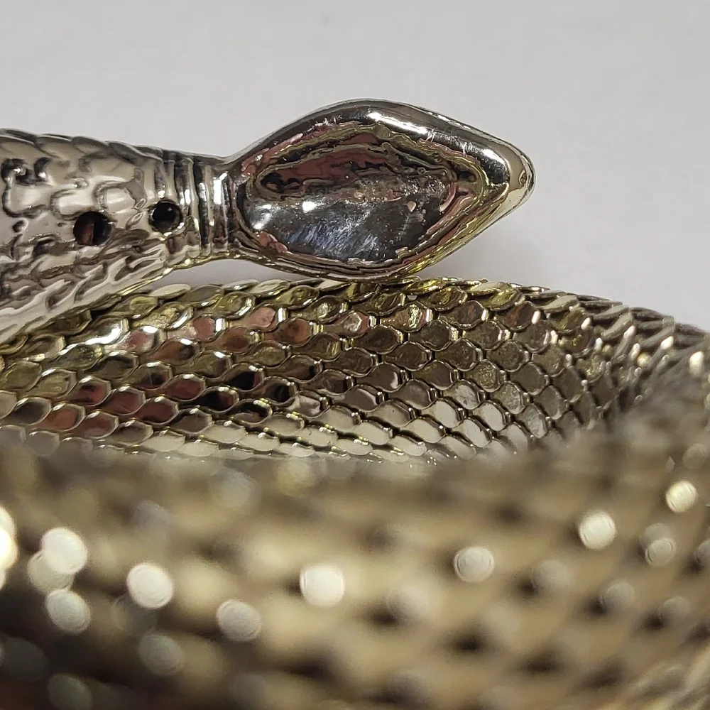 Vintage Whiting & Davis Snake Bracelet - Picture 7 of 8